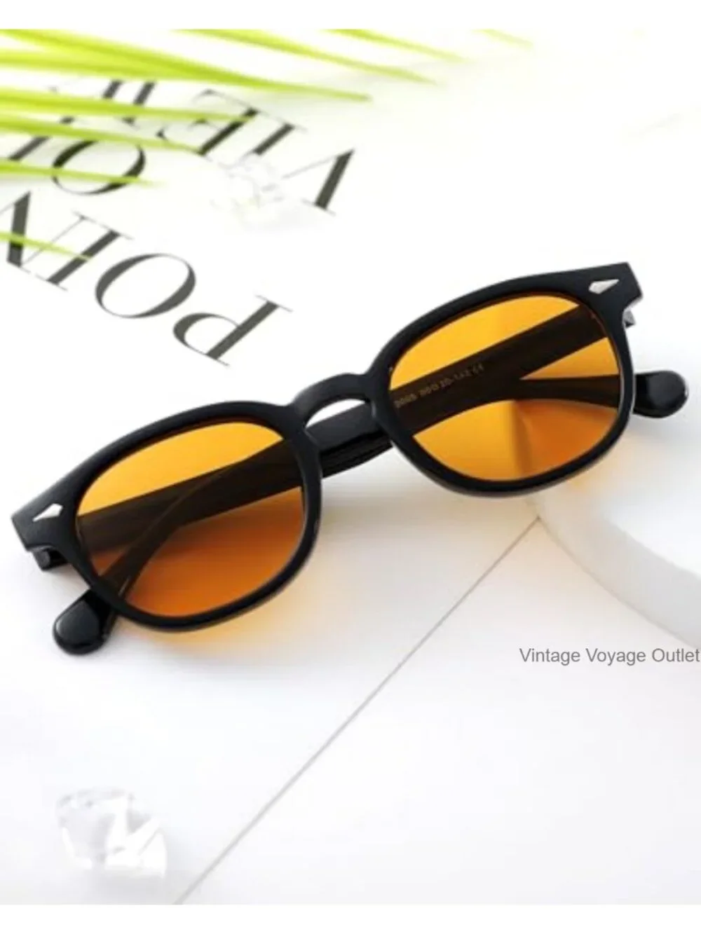 Vintage Round Sunglasses Unisex UV400 Metal Frame Retro Shades